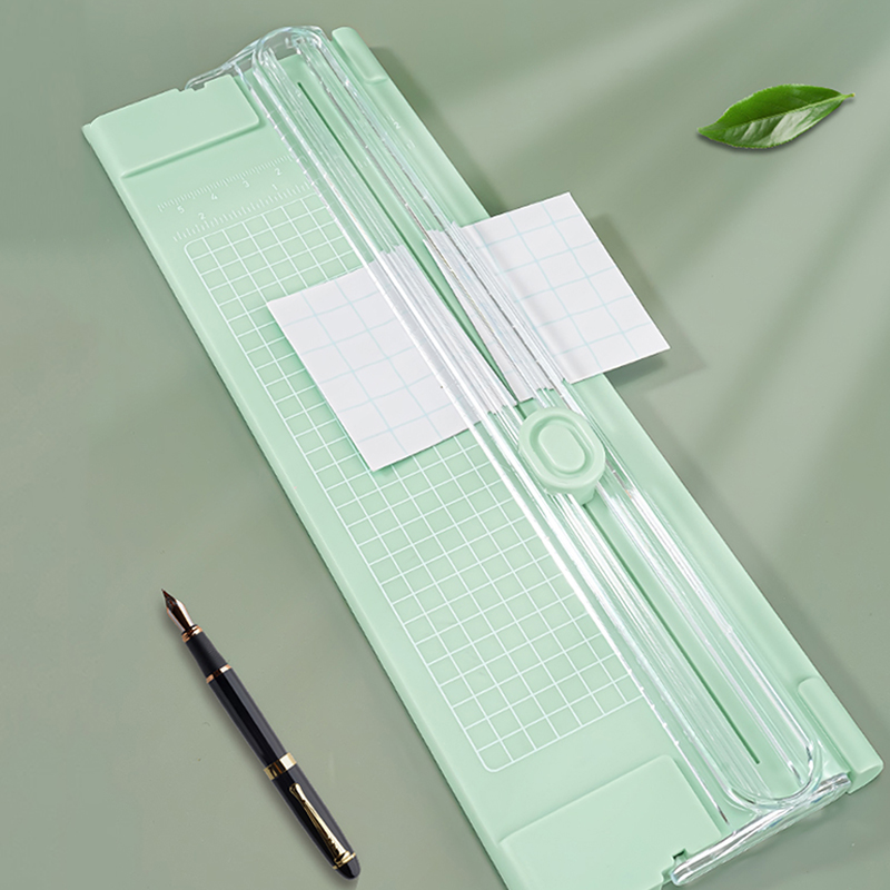 1 st 4 mini pappersskärare pappersskärmaskin för hantverk papperskort fotolaminerat papper scrapbooking heminredning verktyg