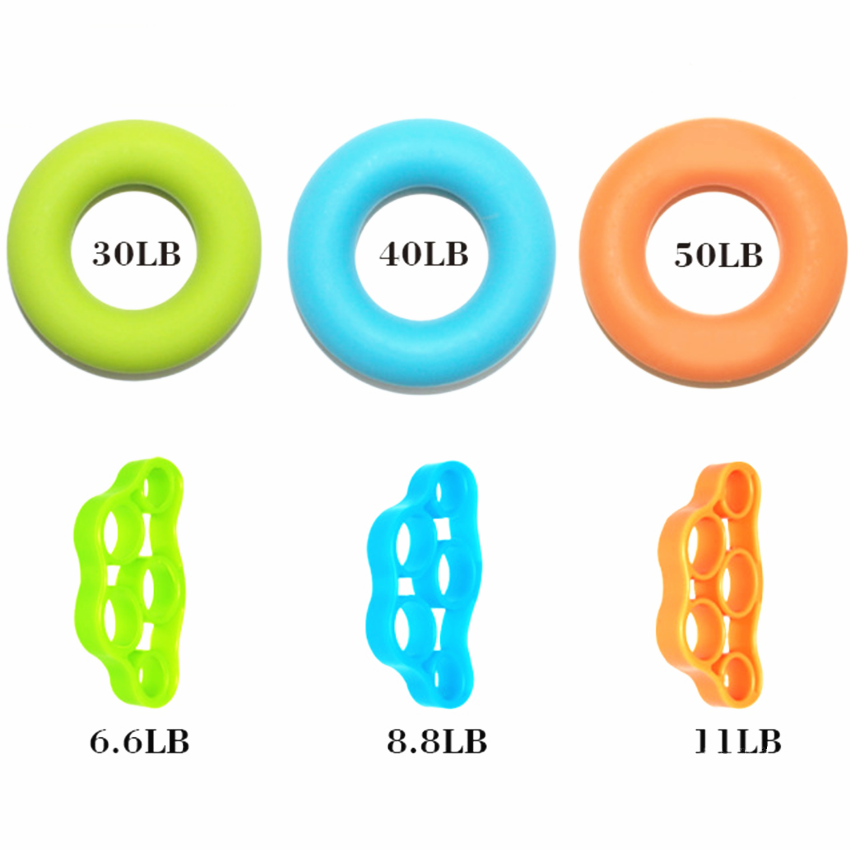 Resistance Bands Hand Grip Strengthener Gripper Set Finger Strengthener Exerciser Kit Finger Stretcher Speed Up Rehabilitation
