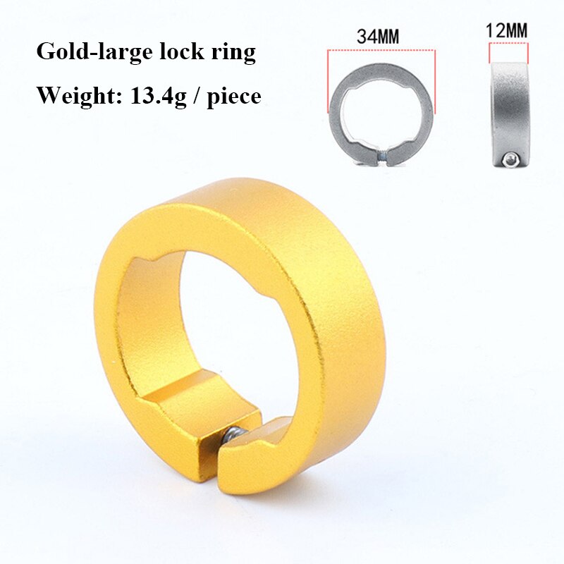 2 stücke Fahrrad Griffe Ring 8/12mm Aluminium Legierung Ende Schloss Ringe MTB Mountain Road Bike Lenker Fahrrad teile radfahren Zubehör: 2pcs GOLD 12mm