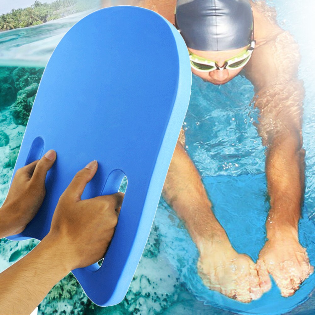 Blue Outdoor Safety Easy Grip Float Plate Beginner Training Swimming Kickboard EVA Children Adults Lightweight With Handles