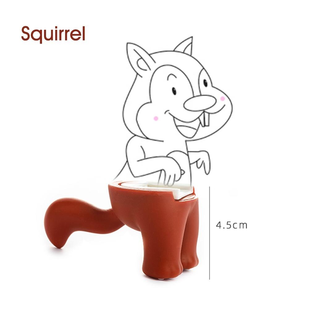 Zelfklevende Decoratieve Haken Creatieve Cartoon Kat Dinosaurus Eekhoorn Waterdichte Muur Haken Voor Opknoping Dier Hoofd Hanger: Oranje