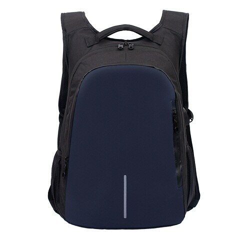 Multifunction Anti-theft Travel Large Capacity Business Computer Bag Charging Male College Student Backpack: blue black