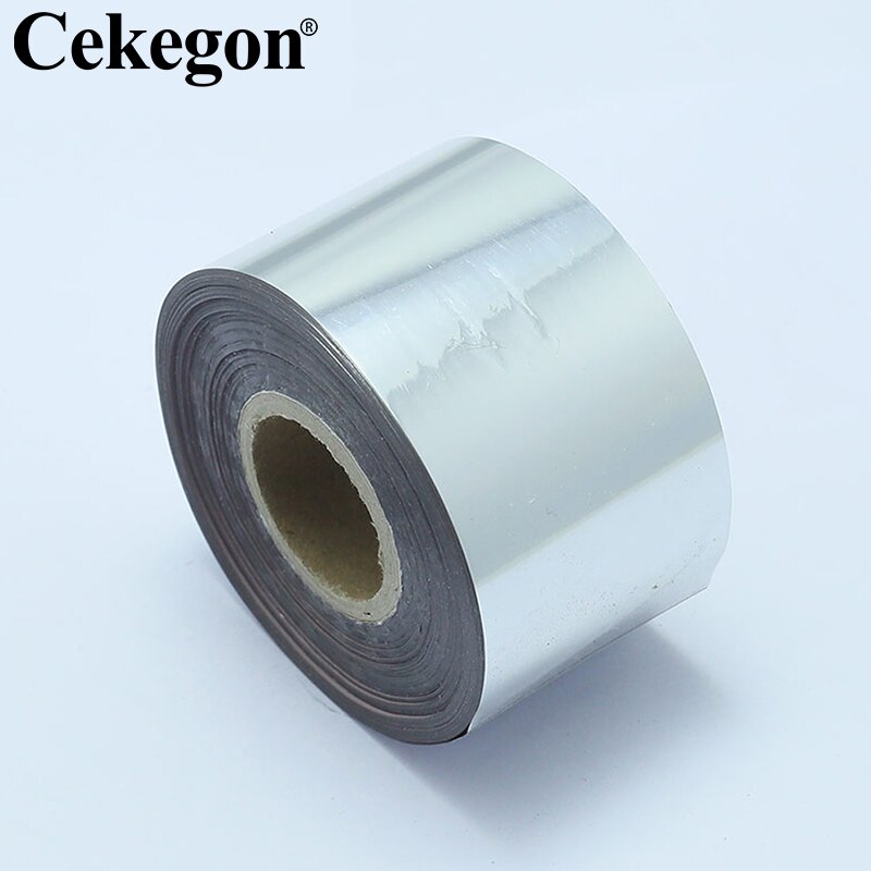 8 cm Breite Heiße Stanzen Folie Papier für Leder PVC Papier Gold Silber Heißer Folie Stanzen Papier Handwerk Papier: 02 Silber-