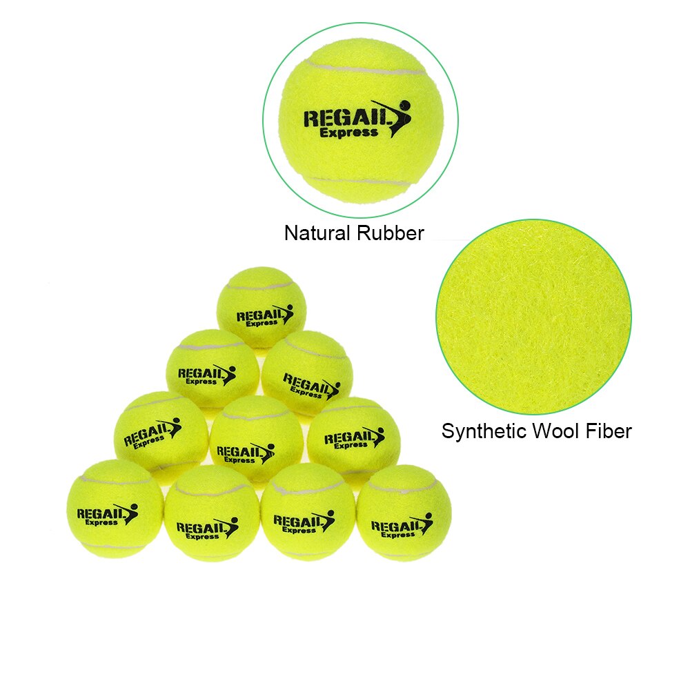 10 unids/bolsa pelota de entrenamiento de tenis práctica de entrenamiento de alta resistencia bolas de entrenamiento de pelota de tenis duraderas pelota de tenis para principiantes