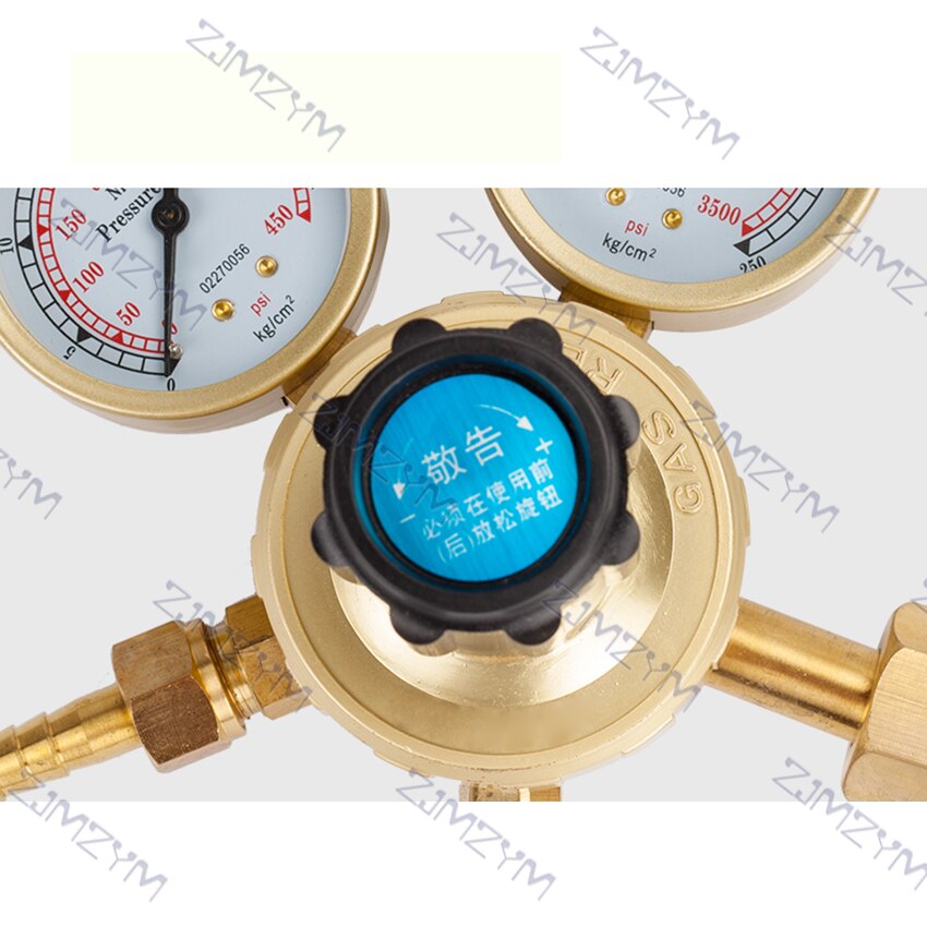 OBC-207 Nitrogen Gauge Pressure Reducing Valve Durable Anti-falling Nitrogen Regulator Nitrogen Energy-saving Pressure Reducer