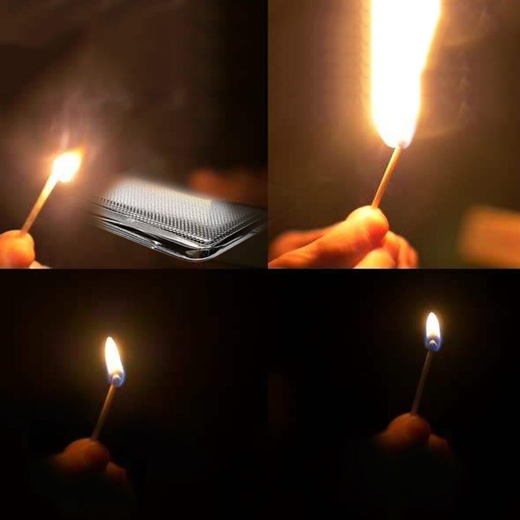 top selling Stainless Steel Matchboxes With Friction Plate To Open And Close With One Button Support