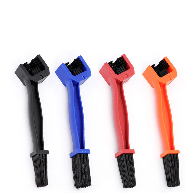 Motorfiets Mountainbike Fiets Scooter Dubbele-End Keten Reinigingsborstel Cycle Chain Borstel Motor Ketting Clean Tool