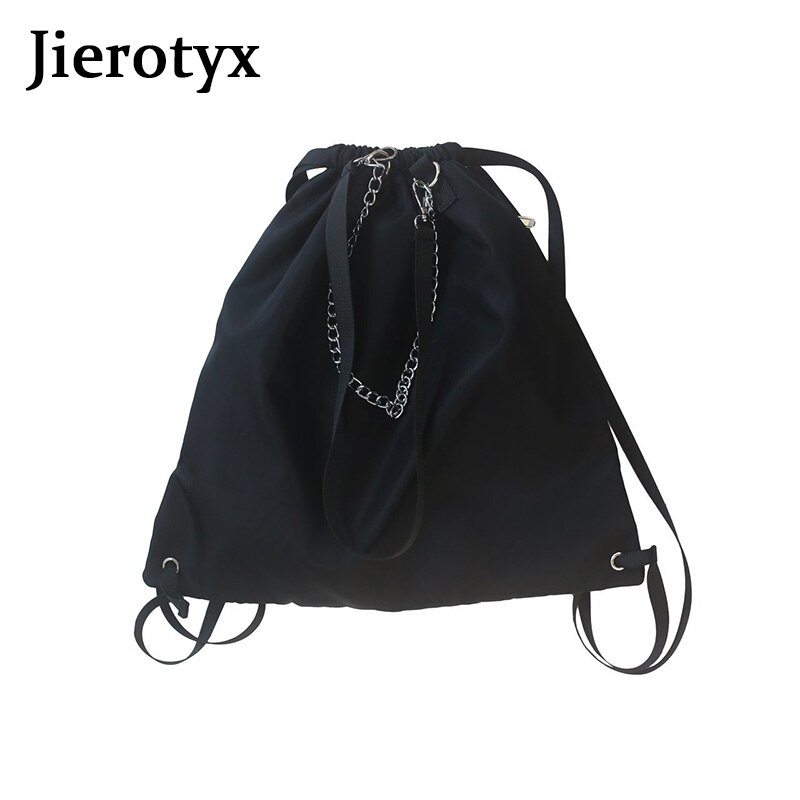 JIEROTYX Casual High Capacity Women's Shoulder Bag Double Shoulder Strap Teenagers Cool Crossbody Bags