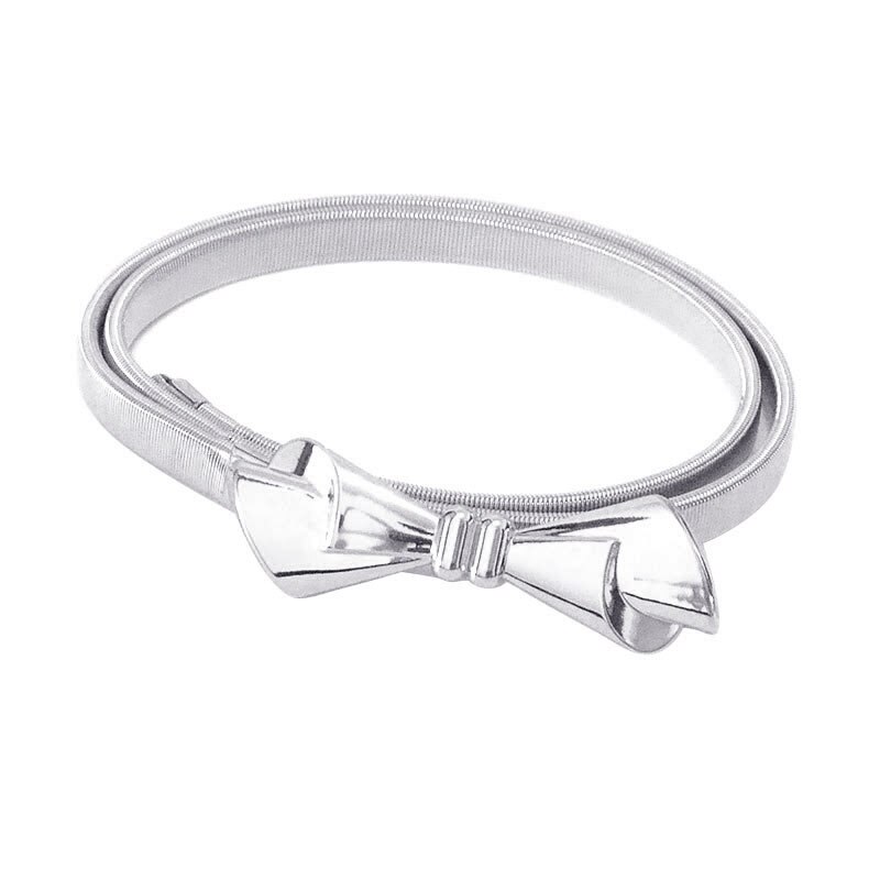 LEACOOLKEY Dames Mannen Skinny Elastische Taille Riem