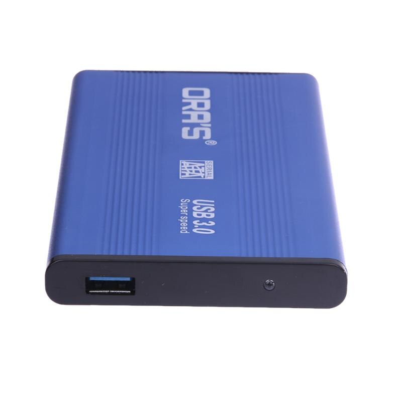 2.5 Inch Aluminum Alloy HDD Disk Case SATA To USB 3.0 Hard Drive External Enclosure for Laptop Notebook Hard Drive Box Case Blue