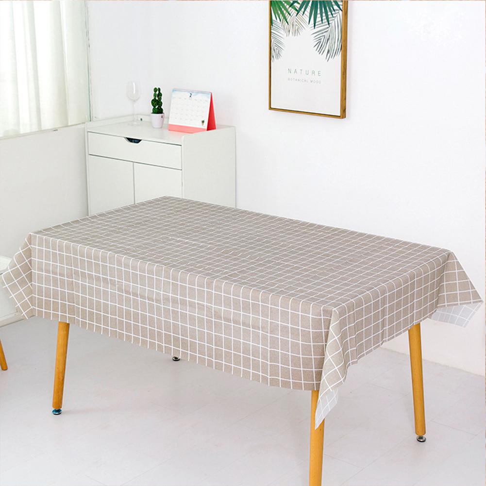 137x90cm Waterdichte Plastic Geruite Tafelkleed Bu Grandado 