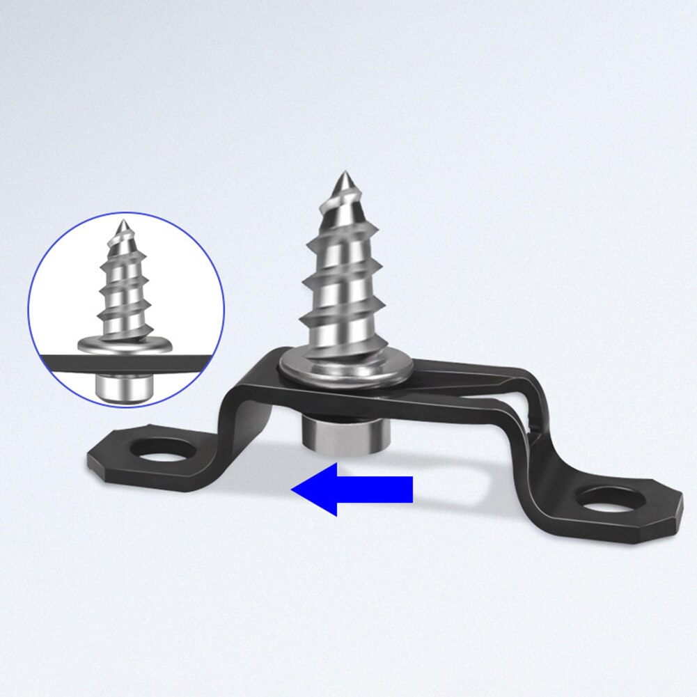 Connecteur Invisible 2 en 1 pour charnière de meuble en métal, fixation à vis encastrée