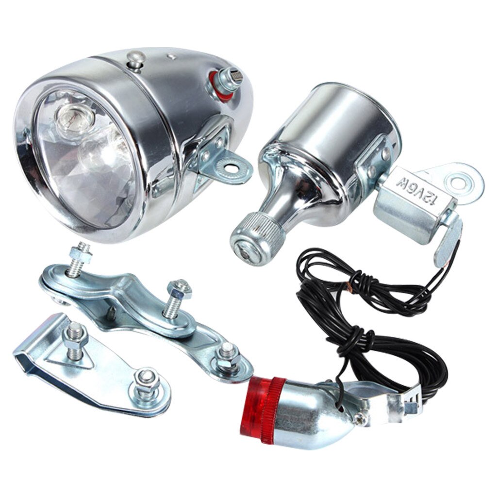 Faro LED per bicicletta elettrica 12W 36V 48V Torcia anteriore per bici elettrica impermeabile 4 luci con clacson per Ebike  18