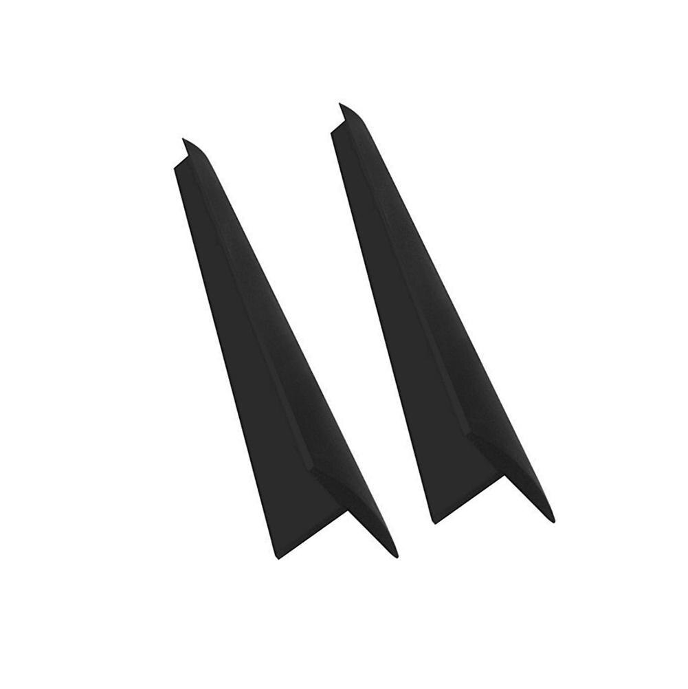 2Pcs/SetFlexible Kitchen Stove Counter Cover Silicone Rubber Heat-resistant Stove Counter Cover Kitchen Gadgets: 25inch Black