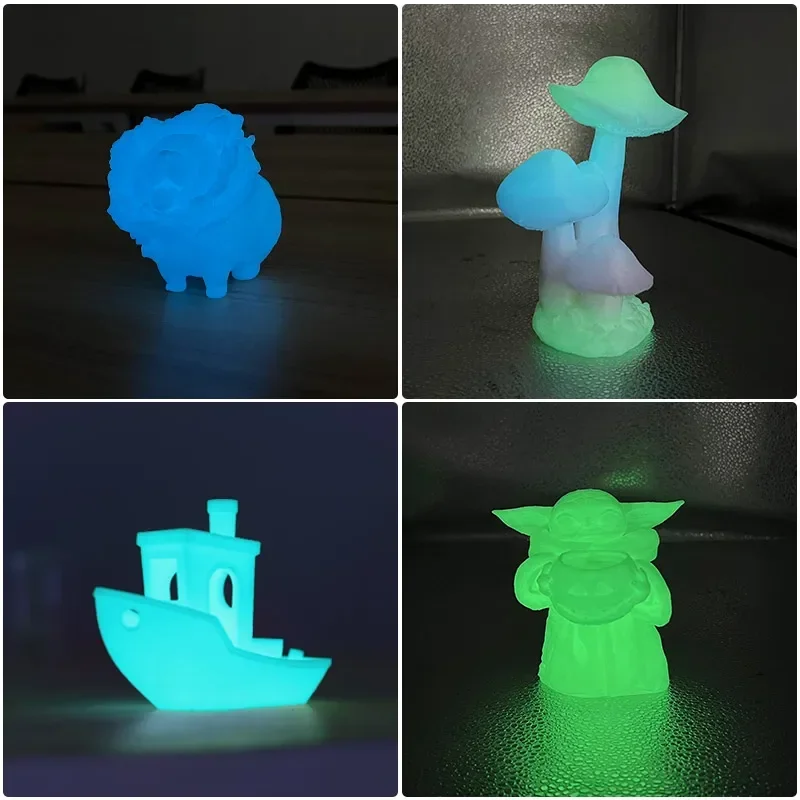 TPU luminoso que brilha no escuro 1,75 mm material de sublimação de filamento de impressora 3D para brilho de impressão 3D