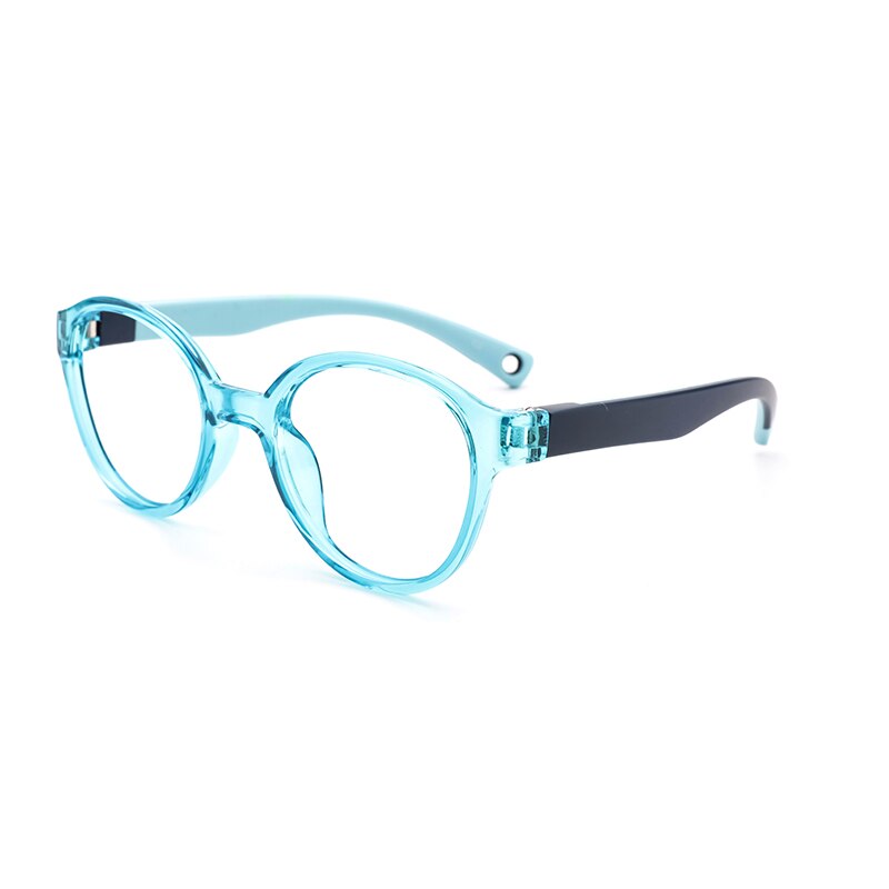 O-Q CLUB Kids Glasses TR90 Silicone Eyeglasses Flexible Children’s Round Eyewear Myopia Optical Eyeglasses Frames 2509: 2509-C3