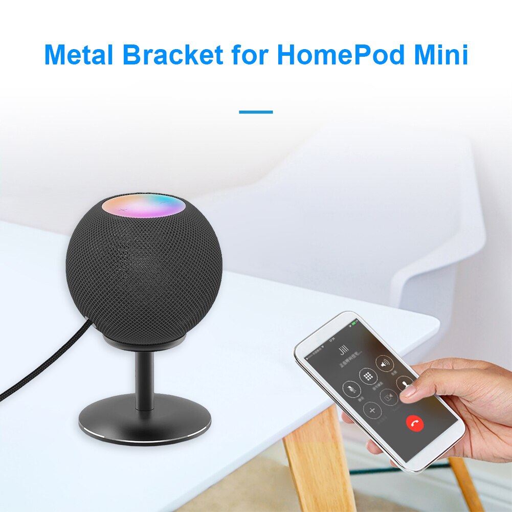 Beugel Base Desktop Montage Opladen Mount Bracket Metal Base Stand Voor Apple Homepod Mini Speaker Stand Houder
