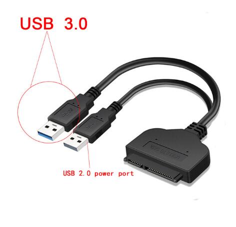 Usb 3.0 sata 3 kabel sata naar usb 3.0 adapter tot  to 6 gbps ondersteuning 2.5 inch externe hdd ssd harde schijf 22 pin sata iii kabel: Als foto