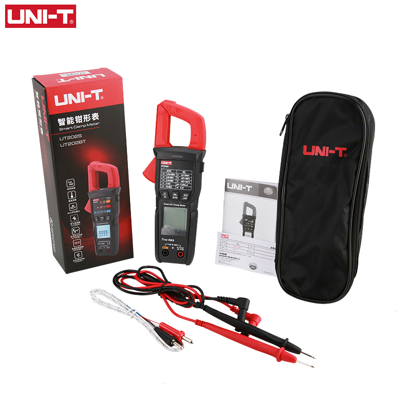 UNI-T intelligent Klemme Amperemeter UT202S UT202BT mit Bluetooth Verbindung 600A AC Amperometric Digital Multimeter Stromspannung Testr