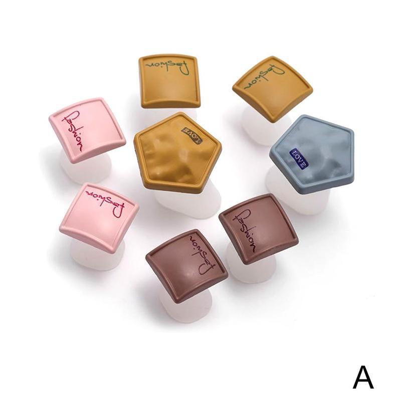 Silikon tonåring separator fot kuddar hemma salong diy applicering gereedschap design accessoire manikyr nail art ped  t9 v 5: Ljusgrå