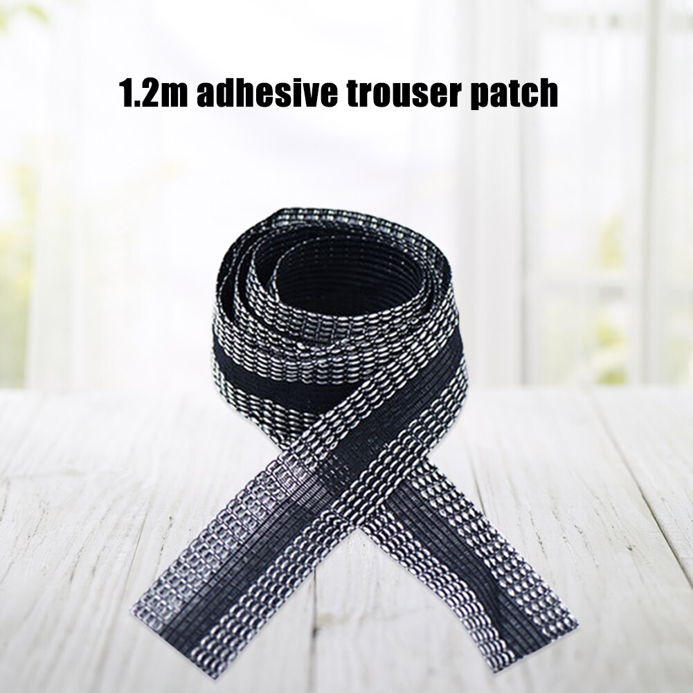 Diy Ijzer Op Zelfklevende 1.2M Broek Rand Plakken Verkorten Reparatie Broek Voor Jean Broek Kleding Stof Naaien gereedschap Accessoires