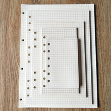 A5 A6 A7 Loose Leaf Notebook Paper Inner Page Diary Weekly Monthly Planner Holes Paper Refill Line Grid Blank Paper Refills