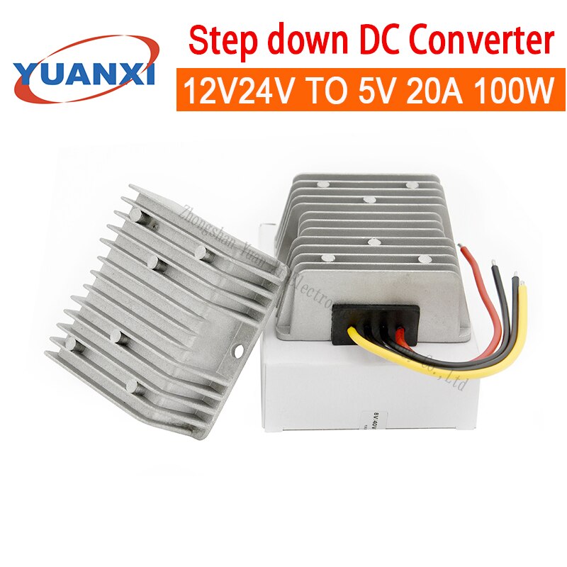100W Step down DC converter 12V 24V TO 5V 20A 100W... – Grandado