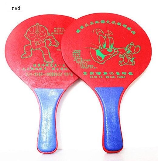 Gszhxck badbollsracket pickleballpaddel och 10 st bollar 1pc: Röd