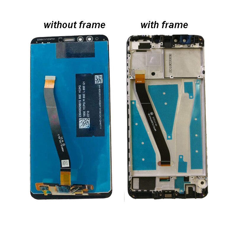 Pour Huawei Y9 FLA L22 LX2 LX1 LX3 LCD écran tactile numériseur assemblée avec cadre pour Huawei Y9 LCD remplacement