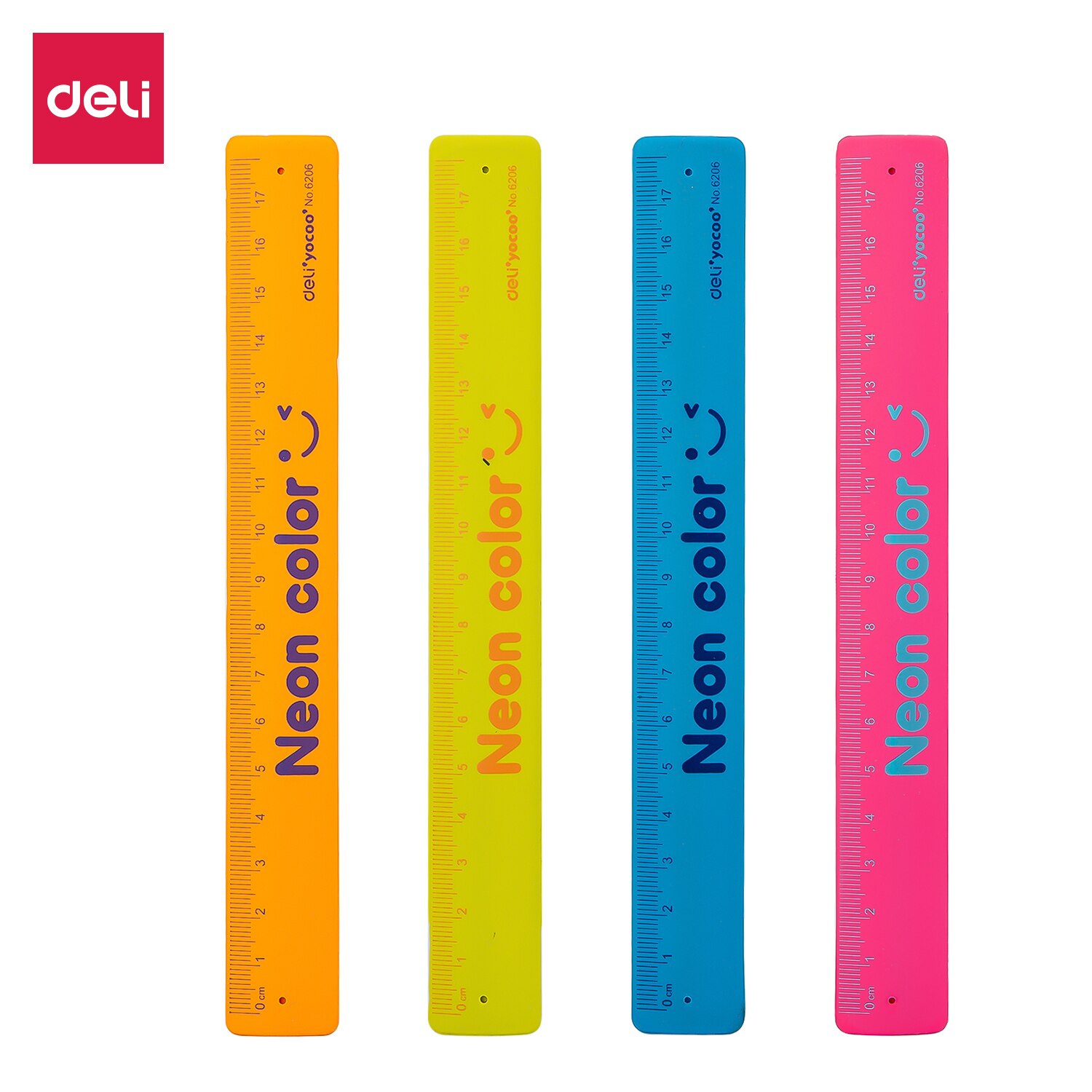 Deli Portable Ruler Random Color Fluorescent Candy... – Grandado