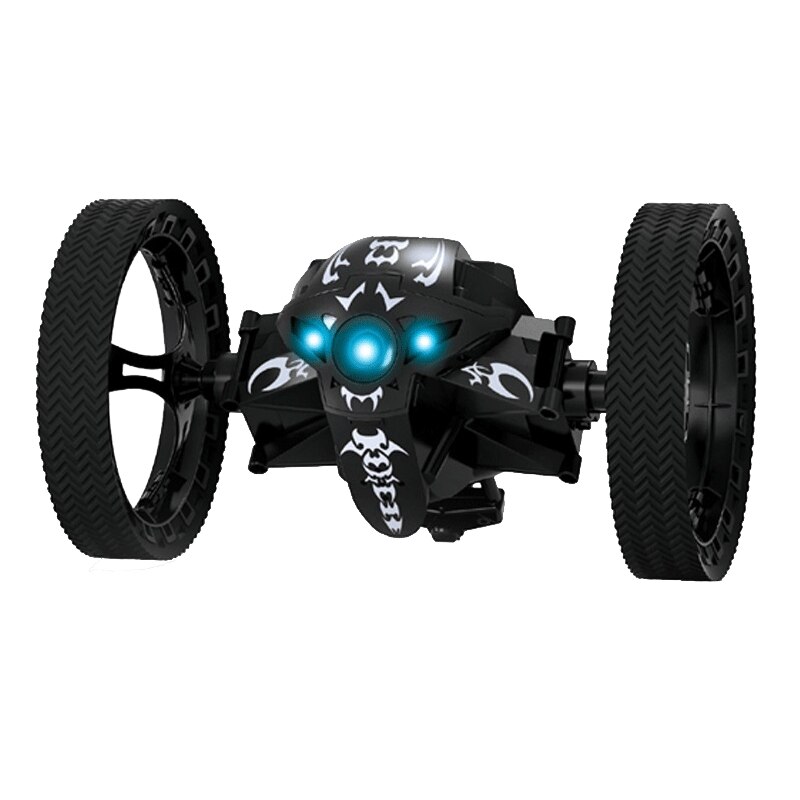 2.4G Remote Control Toys RC Car Bounce Car Jumping Car with Flexible Wheels Rotation LED Night Light RC Robot Car VS SJ88