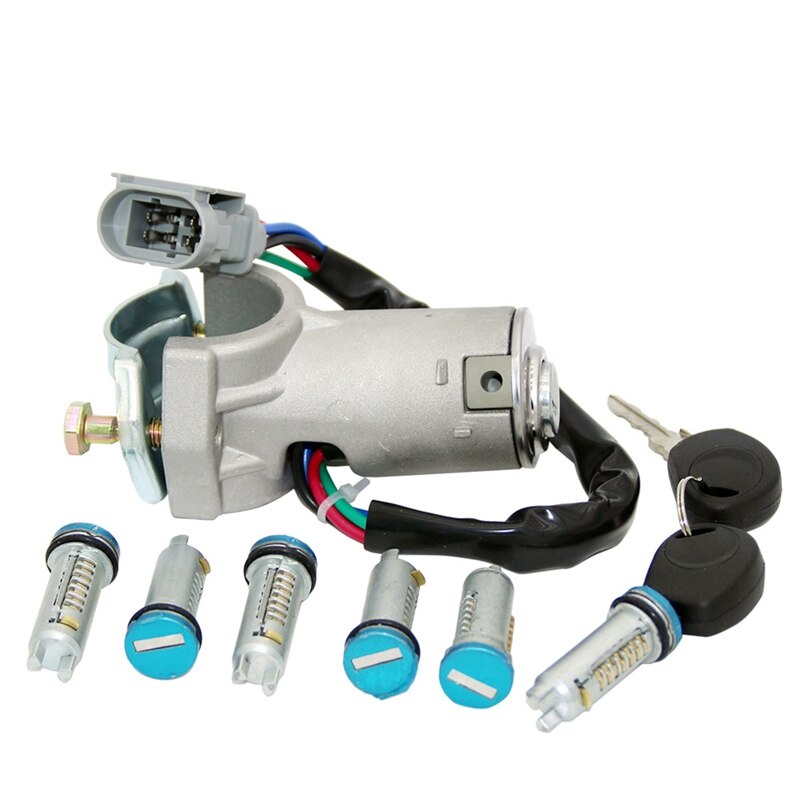 Cilindro de ignición para Iveco Daily, 2992551, 2991727, interruptor de encendido, barril de bloqueo de puerta, conjunto de bloqueo de puerta: 9 Pcs