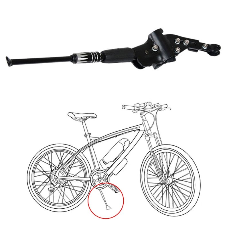 Justerbart cykelstativ mountainbike mtb bageste sparkstativ parkeringsstøtte