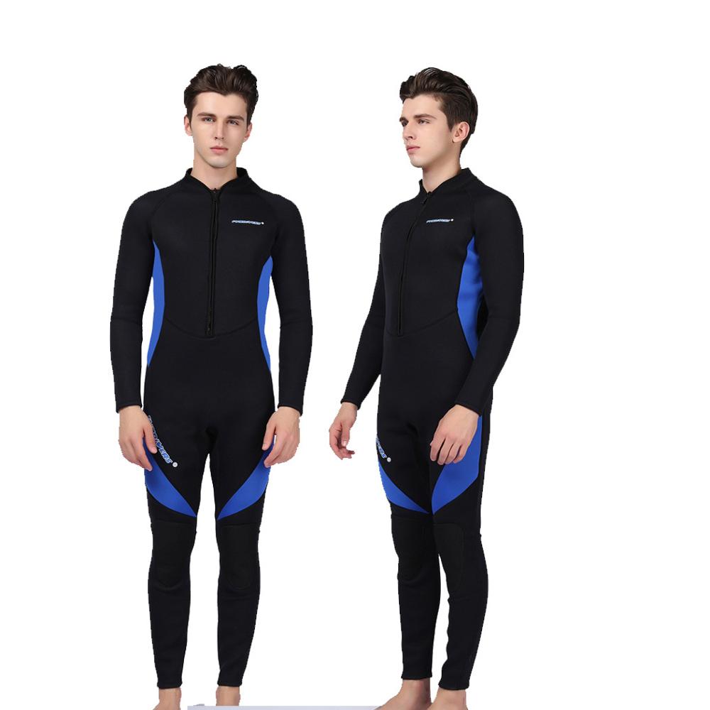 1PC Men Diving Suit Full Body Scuba Wetsuit Surf Swimming Long Sleeve Wetsuit Men Women Surfing Wet Suit Full Bodysuit Soft