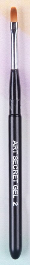 1pc spa -511 flad-ovale taklon-hårlak rejsemalerpensler til en manicure nail art gel