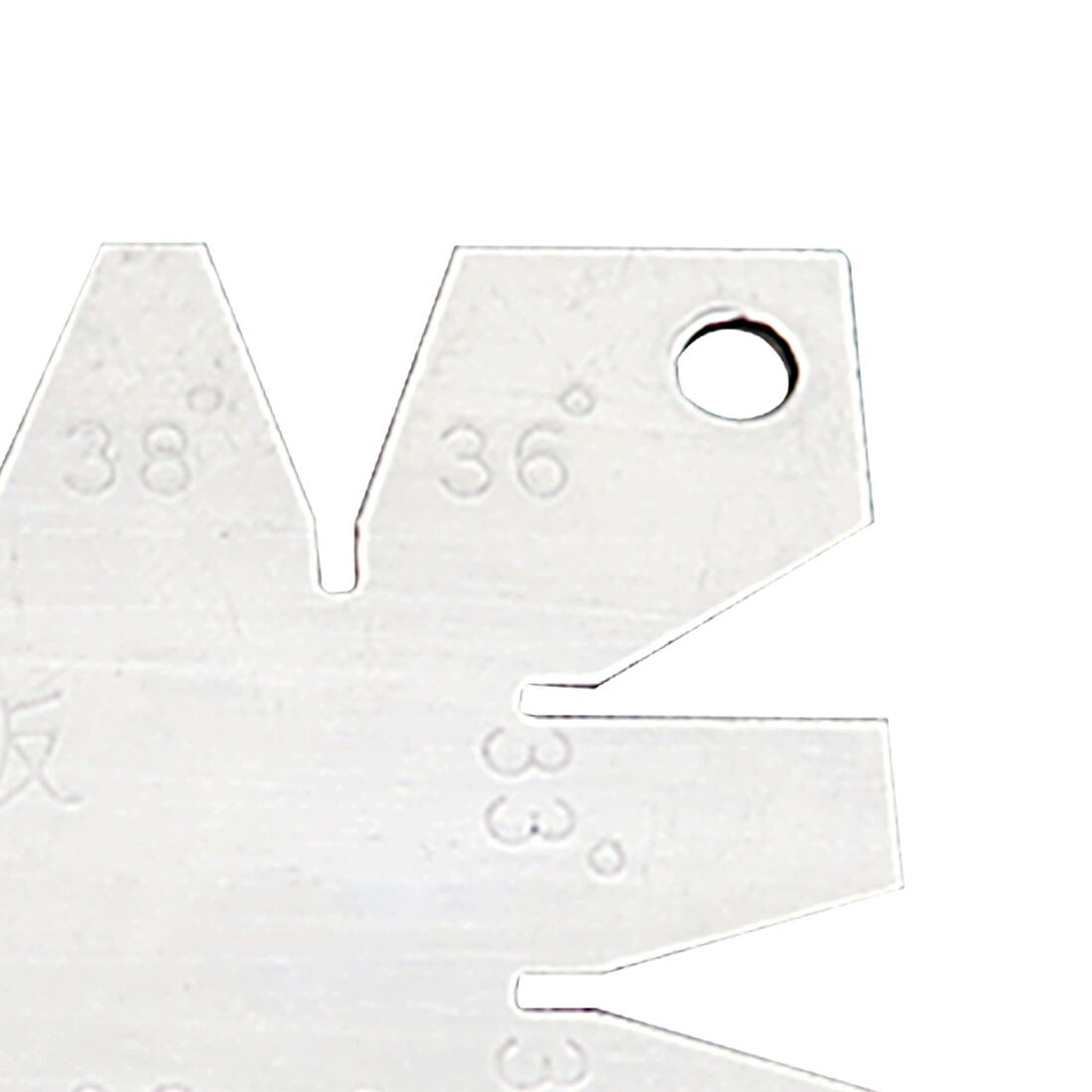 1Pc Sliver Stainless Steel Screw Thread Cutting Angle Gage Gauge Measuring Tool