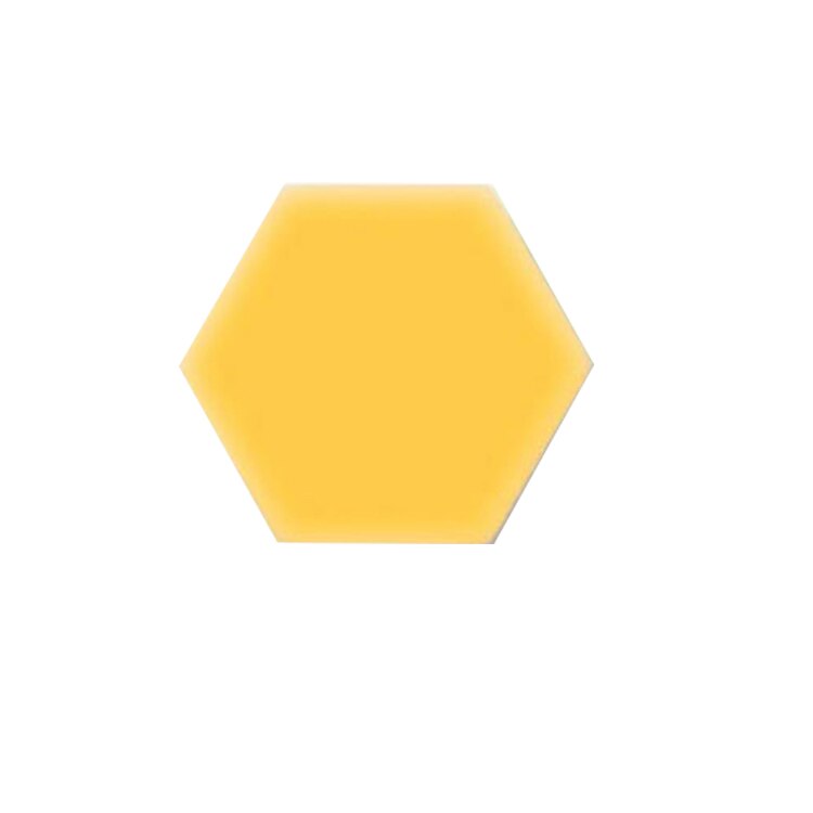 1 pièces LED lampe quantique modulaire tactile sensible éclairage Hexagonal veilleuse lampes applique murale hexagonale applique murale: YELLOW