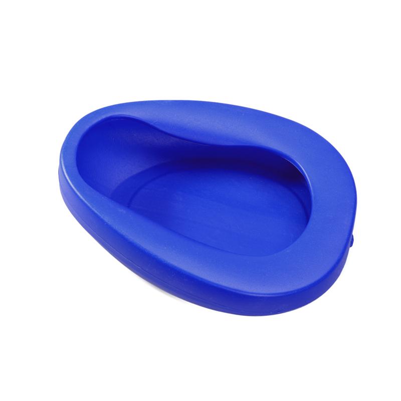 Thicken Bed Pan Bedridden Paralyzed Elderly Care Bedpan Plastic Toilet Bowl (Blue: 1pcs