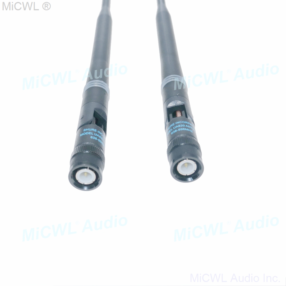2 Stks/partij Bnc Antenne Voor Shure Ua820 Ulx Slx Qlx Glx Pgx Sennheiser G2 G3 G4 Draadloze Ontvanger Bajonet Antenne 400-900Mhz