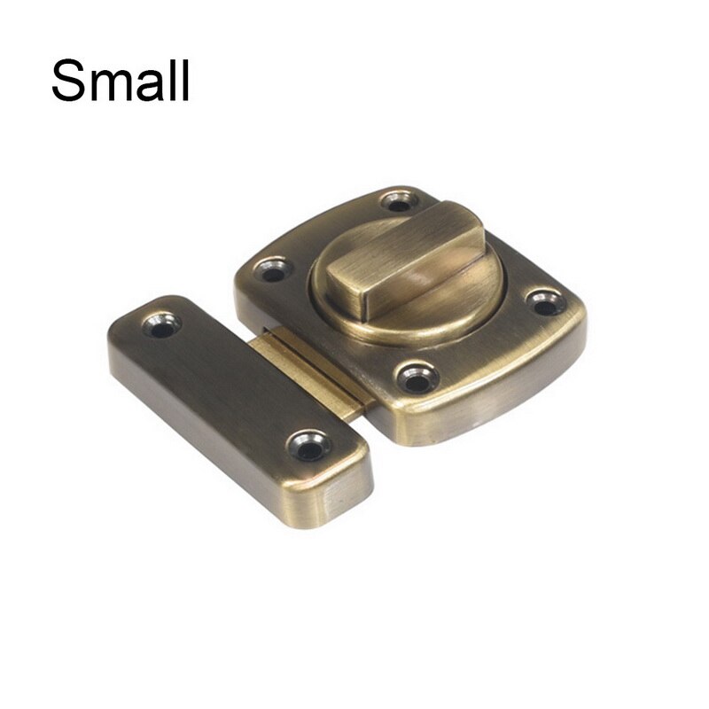 Universell dørlås portlås sikkerhet skyvedørlås dørbolt sinklegering med skruer dørlås lås trekkskapslås: G250465a