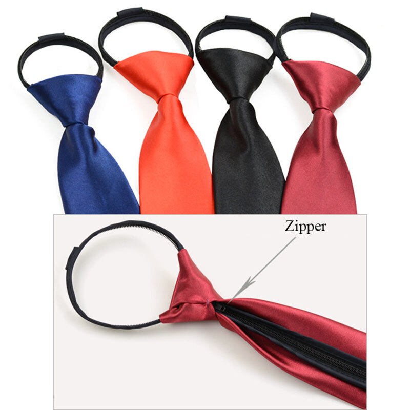 Formelle bånd til mænd klassisk polyester smal doven lynlås fest slips slank 8cm bryllup forretning mandlige afslappet gravata
