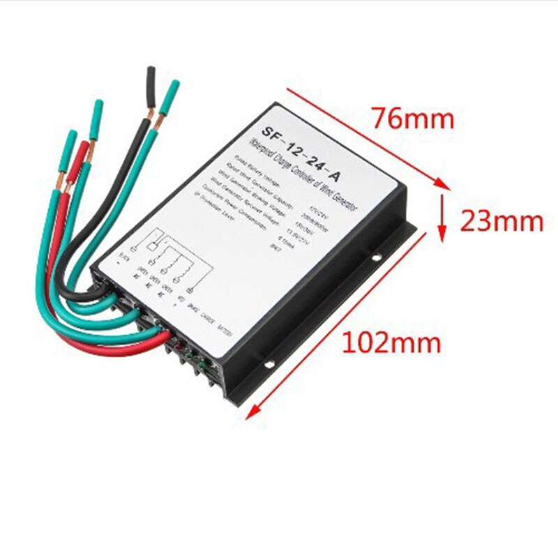 Régulateur de Charge d&#39;éolienne 12V/24V 300/600W, étanche, avec frein automatique identifié