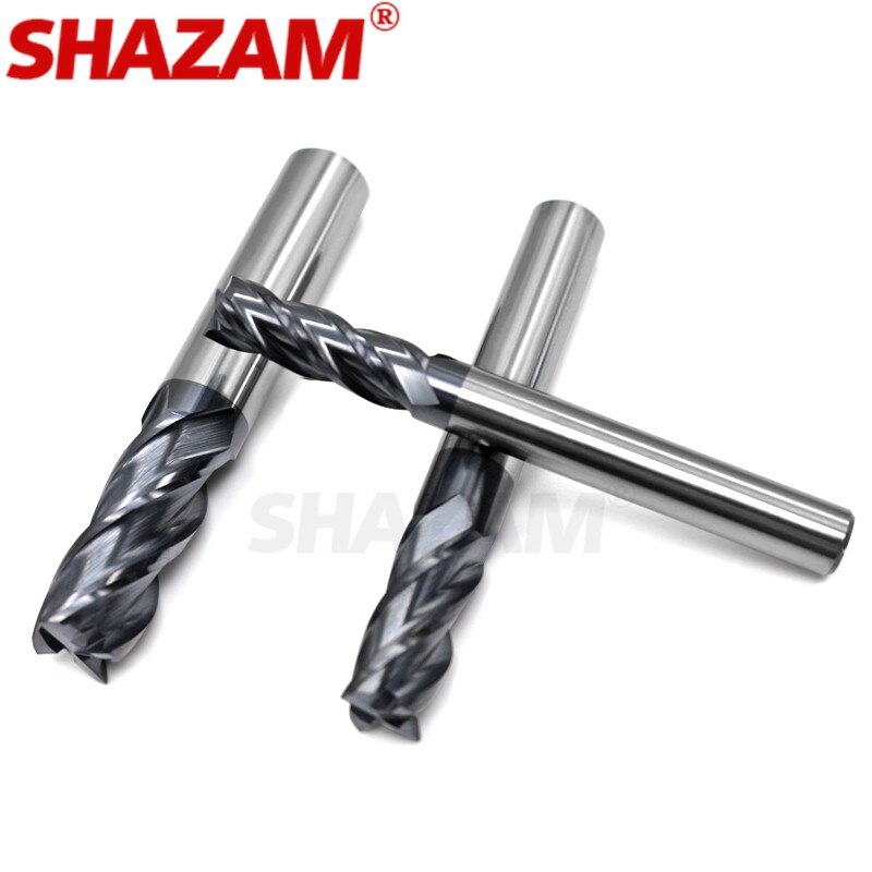 Inch Milling Cutter Alloy Coating Tungsten Steel Tool Cnc Maching Endmill SHAZAM Top1/8 Kit Milling Machine Tools 5/16 1/2 3/8