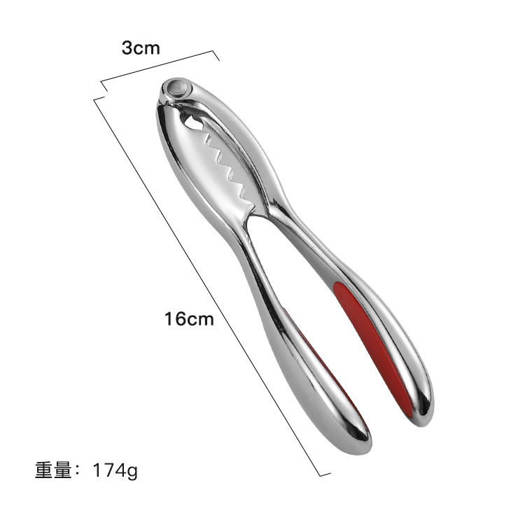 Multifunctional Clamp Lobster Clamp Crab Clamp Crab Eating Artifact Household Kitchen Gadgets Seafood Claw: Red