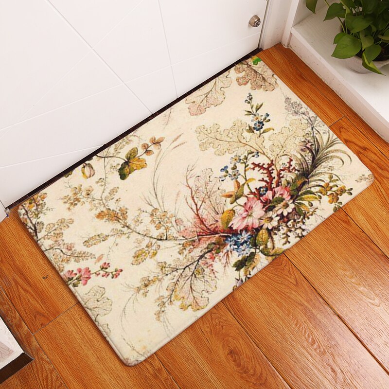 neue Heimat Dekor Bunte Blumen Teppiche rutschfeste Küche Teppiche für Zuhause Wohnzimmer Fußmatten 40X60 50X80 cm