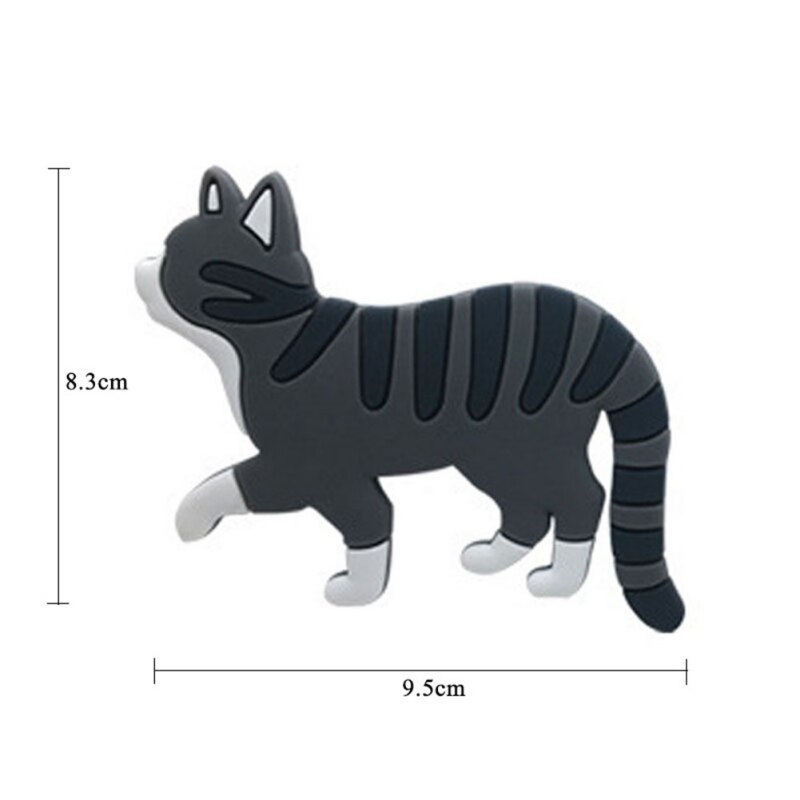Home Multifunctional Lovely Cartoon Cat Fridge Magnet Hook Refrigerator Magnetic Sticker Hooks