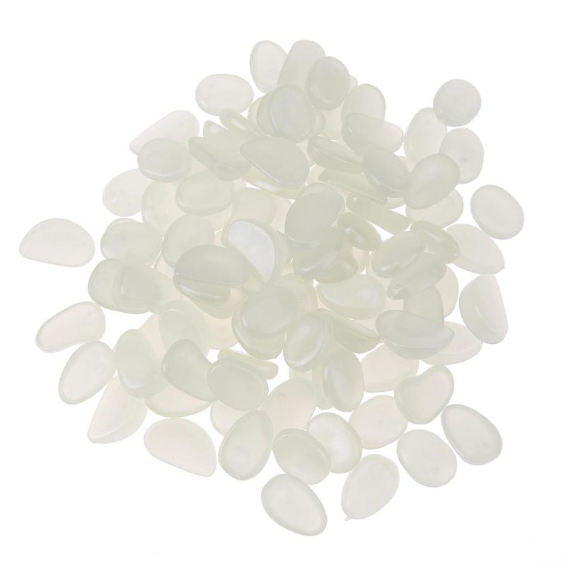 100pcs Garden Aquariums Fish Tank Crafts Decor Luminous Stones Pebbles Garden Yard Decor Luminous stones: 3