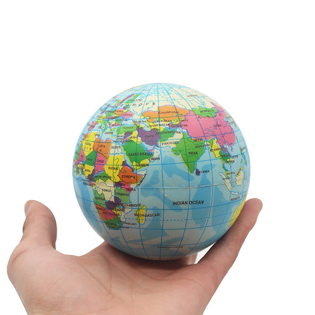 squishy toy Stress Relief World Map Foam Ball Atlas Globe Palm Ball Planet squishy toy funny Earth Ball 93mm anti stress squish