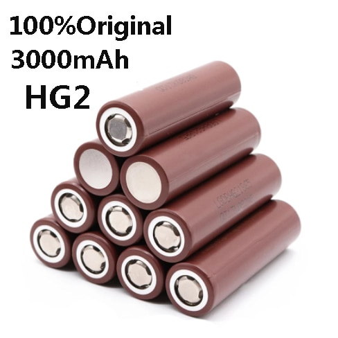 HG2 18650 3000mAh Battery 3.7V30a High Discharge 18650 Rechargeable Batteries for HG2 18650 Flashlight Tools Battery...