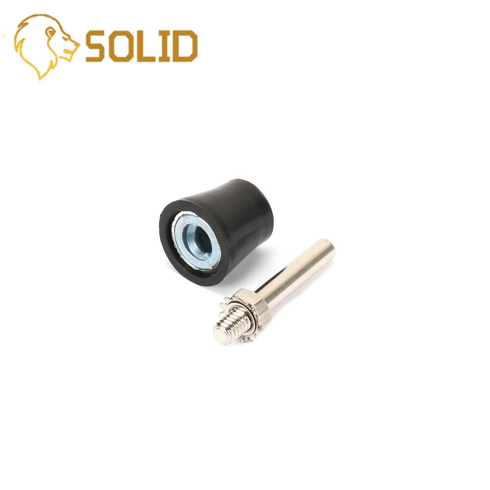 1Pc 1''/2"/3" Roll Lock Sanding Pad Mandrel Set 1/4'' Shank Roloc Type R Rubber Tray